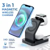 Chargers 3 in 1 Magnetic Wireless Charger Stand Qi Fast Charging Induction Charger For iPhone 12 13 Pro Max Mini Apple Watch 7 6 AirPods