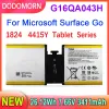 Batteries DODOMORN New G16QA043H 2ICP4/76/76 Laptop Battery For Microsoft Surface Go 1824 4415Y Tablet PC 26.12Wh 3411mAh 7.66V