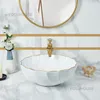Nordic Platform Basin Bathroom Washbasins Ceramic Creative Bathroom Sinks Single Basin Household Kitchen Washing Sinks Modern