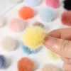 26pcs 25mm imitierte Nerzplüschbällchen DIY BRÜFUNGEN VON Kleidung Ohrringe Schmuck Kinder Kopfbedeckungsmaterialien Furry Pompoms