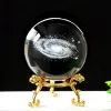 3D -Kristallkugel mit Stand Planet Laser Gravures Solarsystem Globe Astronomie Geschenkgeburtstagsgeschenk Glas Sphere Home Dekoration