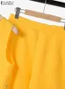 Zanzea Casual Summer Short Set da 2 pc con tuta solida Tank sexy tasca sciolta canotta senza maniche e shorts abiti abbinamento alla moda 240412