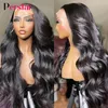 Perstar Body Wave Lace Front Human Hair Wigs for Women Indian Hair Body Wave Wigs Preucked 13x4 Lace Frontal Wig 180％密度