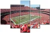 5 Panel Kansas City GEHA Field at Arrowhead Stadium Football Giclee Paintings Wall No Framed 5 Pieces Pictures Art HD Print