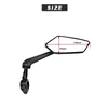 Bicyle Rearview Mirrors Convex Wide Angle Adjustable Electric Motorcycle Bike Handlebar Side Safety Flexible Rear View Mirror