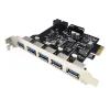 Karty NOWOŚĆ 5/7 Port USB 3.0 PCI Express Karta karty PCIE X1 do USB3.2 Gen1 5GB 19pin Header SATA/4pin Power NEC D720201 Chip Chip