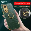 Honor 50 Case Zroteve Crocodile Pattern Leather Ring Cover for Huawei Honor 50 70 Pro Plus + Honor50 Lite Honor70電話ケース