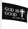 Bóg jest dobry przez cały czas flaga chrześcijańska, 3x5 flagi do domu dekoracyjnego delukse Deluxe Outdoor Banner