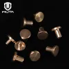 WUTA 10 SET SOLID MALSFLAT HEAD RIVET DUBBELSIDA BELE NAILS Strong Fxed Buckle Leathercraft Hardware Install med Hammer