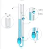 Lab Glass Ubbelohde Viscometer Visomettetri capillari di petrolio Costante da 0,3-0,4 a 1,1-1,2