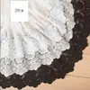 1 Yard 28cm Super Wide Handmade DIY Clothing Accessories White Black Beige Embroidery Net Lace Fabric Curtains Sofa Lace Trim