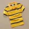 Sommer Jungen Polo-Hemden Kurzarm T-Shirt für Kinder Junge unten Feste Farbe Kinder Sweatshirts Babykleidung 3-14t
