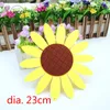 XICC Big Size 23cm Sun Flower Non-woven Polyester Wool Felt Fabric School Classroom Home Kid Handmade Gift Doll DIY Hanging Work