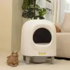 Lettiera per gatti auto -pulizia automatica, vassoio di pet allegato, toilette per gatti, app intelligente, scatola di sabbia remota, gatto