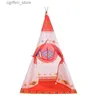 Toy Tents Indian Style Children Toy Tent Indoor Outdoor Play House Portable Teepee Baby Yurt Play Tent Game House Birthday Gifts For Kids L410