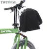 Sac à vélo Twtopse avec adaptateur pour Birdy 2 3 Bicycle de pliage Bloc de la porte de pluie Panier de pluie Panier à outils Sacs d'ordinateur portable