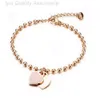 Designer Tiffanybracelet Heart Bracelet Luxury Bijoux Femme Bracelet Titane Steel T Home Peach Heart Bracelet Pollée du cœur