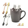 Spoon Coffee in acciaio inossidabile manico lungo Mini cucchiaio da tè da tè da tè per bere strumenti da cucina da cucina per la consegna di scarpe da tavolo dhwzu dhwzu