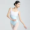 Балетный купальник для женской тренировочной одежды бархатная сшивая гимнастика.