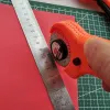 Patchwork obrotowy zestaw noża na narzędzia tnące papierowe 45 mm obrotowe ostrze pomijające łatwe do kadry narzędzie do szycia DIY.