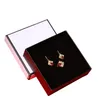 7Size DIY Handmade Jewelry Box Classic Black White Style Gift Packaging Paper Case Small Fresh Necklace Earrings Set Jewelry Box