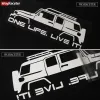 Автомобильная наклейка Auto Graphics One Life Live It Body Bumper Отражающая виниловая наклейка для Toyota FJ Land Cruiser Offroad 4x4