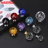 NAIERDI 30mm Yuvarlak Elmas Kristal Cam Dolap Dolabı Çekirken Renkli Çekme Knobs Mutfak Dolabı Kulpları Mobilya Tutamak