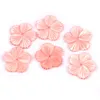 5 pezzi da 8-24,5 mm Flower Pink Flower Curved Mother of Pearl Gustni naturali per gioielli che producono accessori per le orecchie fai-da-te artigianato