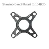 Deckas Direct Mountring Round ovale pour 12 vitesses Shimano M9100 M8100 M7100 M6100 XTR 32 34 36 38T TOUR 12S TOLL