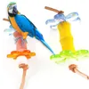 2st Bird Chew Toy Colorful Tood Acrylic Hang Parakeet Toy Bite Resistant Budgies Toy Flower Parrot Cage Toy Birds Supplies