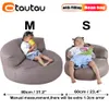 Otautau bambini divano di divano finto sedia a sacco in pelle con ripieno comodo divano pigro comodo pouf sedile angolare ottomana mobili per bambini sf013