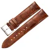 Bands de montre Retro Retro Great Leather Watch Band 22 mm 20 mm 19 mm 18 mm Soft Chalfskin Watchband Smart Watch Swatt pour Samsung 46 mm Huawei Braceletl2404