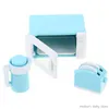 1 Set 1:12 Dollhouse Mini Microwave Bread Maker Kessel Küchengeschirr Kochgeschirr Kinder Spielzeug Puppenhaus Küchenzubehör Modell Spielzeug Spielzeug