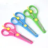 New 1Pcs 137mm Mini Safety Round Head Plastic Scissors Student Kids Paper Cutting Minions Supplies for Kindergarten School