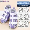 Sneakers Princtepard Summer Kids Orthopedic Sandals Boys Girls Echt lederen schoenen Peuter Wandelen Wandelen Corrigerende schoenen met Arch Support