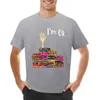 Herren Polos National Reading Day Ich bin ok Buch T-Shirt Kawaii Kleidung Schweiß übergroße schwarze T-Shirts für Männer