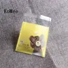 100Pcs/set 7x7cm/10x10cm Self-adhesive Gift Packing bags Small Biscuit Storage Bags Cookie Packaging Candy Plastic Ziplock Bags