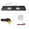 FalloStar UE Placa Europeia Frame Impermeável Vista traseira Câmera Reversa Backup Luz LED para monitor de carro universal