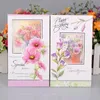 8pcs/set Greeting Card with Envelopes Flower Mother's Day Best Wishes Blank Thank You Gift Cards