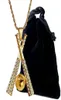 Pendanthalsband Höften Rhinestone Baseball Halsband Ed Rope Chain Men Fashion Jewelry Accessories4676362