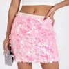 Rokken wpnaks dames glitter mini rok zomer kleding hoge taille disco pailletten vrouwelijke kleding sexy club streetwear