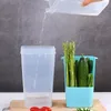 Botellas de almacenamiento produce contenedores Diseño transparente Caja de alimentos Organizadores de refrigeradores multifuncionales para uso de la cocina en el hogar