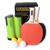 Cuesoul Retractable Table Table Tennis Ensemble avec 2 chauves-souris et 4 balles