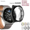 Tillbehör 10st SMART Watch Protective Cover för Huawei Watch GT3 Pro 43mm GT3 46mm 42mm Soft TPU stötsäker helskärmsskyddsfodral