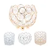 Crystal Tealight Candle Lantern Holders Gold Silver Candlesticks for Wedding Noël Party Dinner Table Centres de maison Decors Home Decors