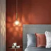 Pendantlampor Modern LED Glass Ball Chandelier Golden Bedside Table Kitchen Lumeaire Restaurant Lighting Interior Decoration YQ240410