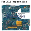 Moderkort för Dell Inspiron 5458 5558 i35005U Laptop Motherboard CN0F0FC6 0F0FC6 AAL10 LAB843P SR244 DDR3 Notbok Mainboard