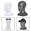 Realistic PVC Mash Mannequin Head Display Head Mannequin Hat Wig Capice supporto per la parrucca Display occhiali 240403