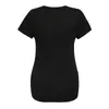 Mutterschaft Kurzarm T -Shirt Crew Hals Netter Buchstaben bedruckte Tops Frauen Schwangerschaft Casual Tee Tunika Bluse embarazo y matnidad