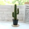 30-43cm Artificial Cactus Decor Tropical Plants Fake Succulent Plant Green Thorn Ball Desert Cactus Tree For Home Office Decor